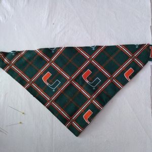 NWOT Miami Hurricanes Dog new bandana small